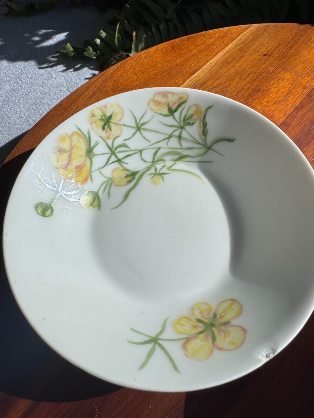 Antique CFH Limoges Porcelain Floral Fruit Bowl